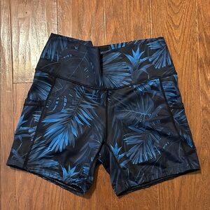 Constantly Varied Gear (CVG) Black and Blue Tropical bike shorts.  NEW